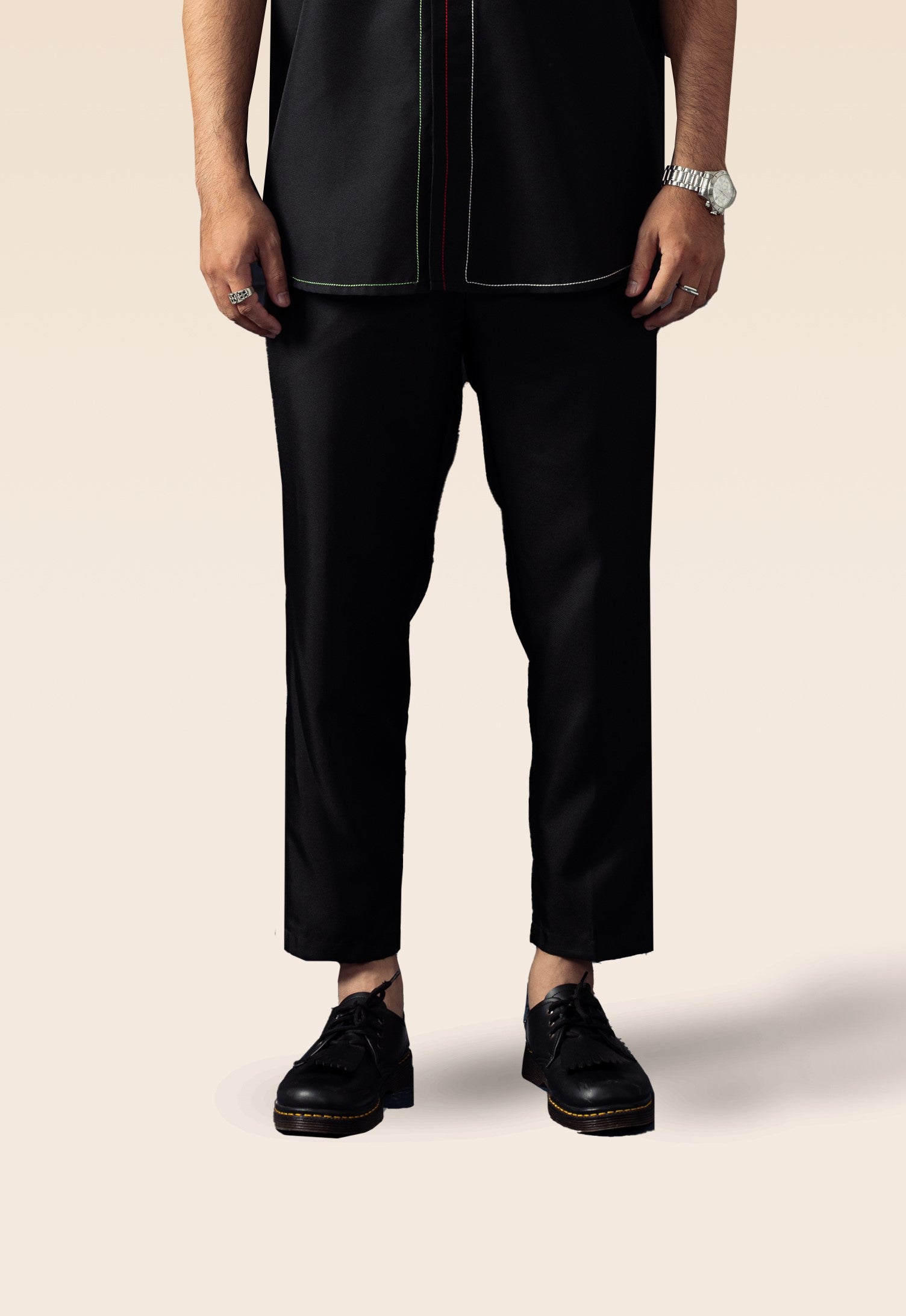 Zeril Angkle Pants Black