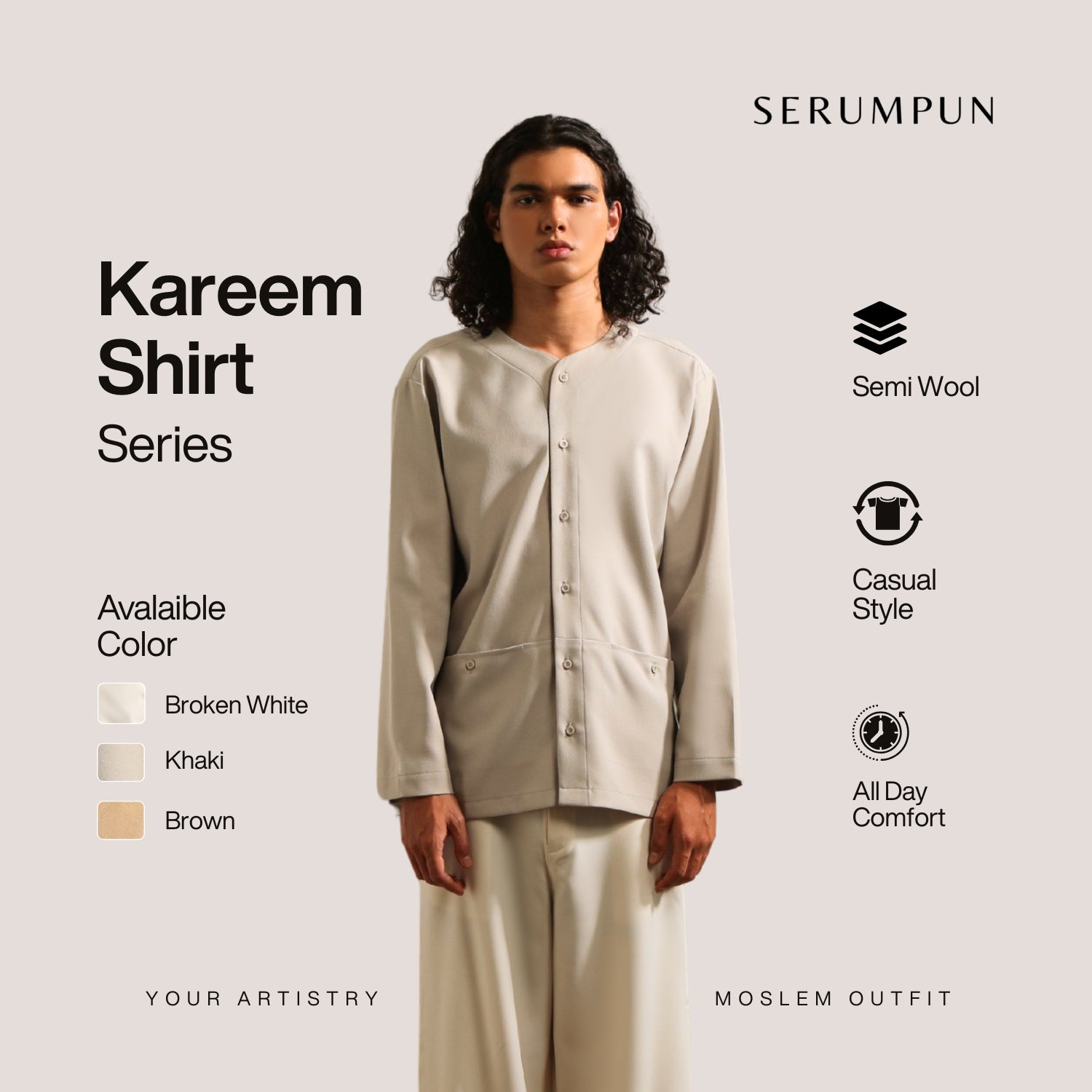 Kareem Shirt By Serumpun Indonesia