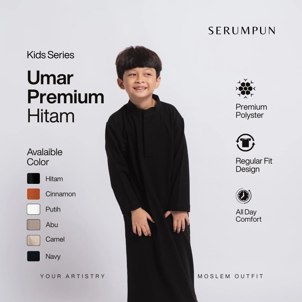 Umar Premium Hitam Kids