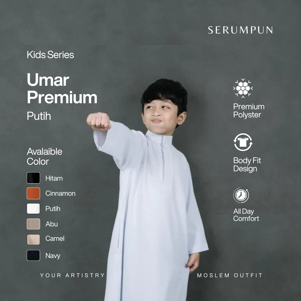 Umar Premium Putih Kids